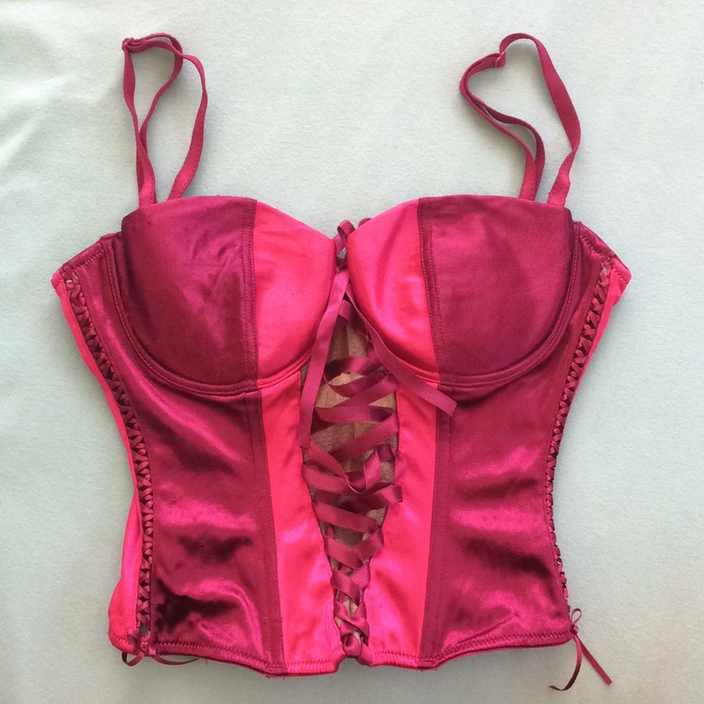 Satin corset top